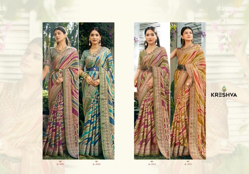 Kreshva Suhana designer georgette sarees online india