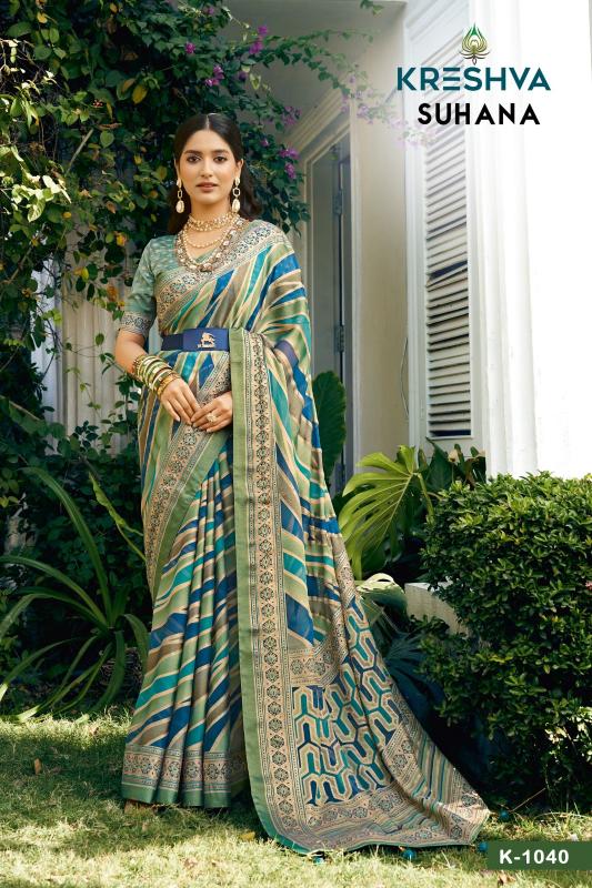 Kreshva Suhana designer georgette sarees online india