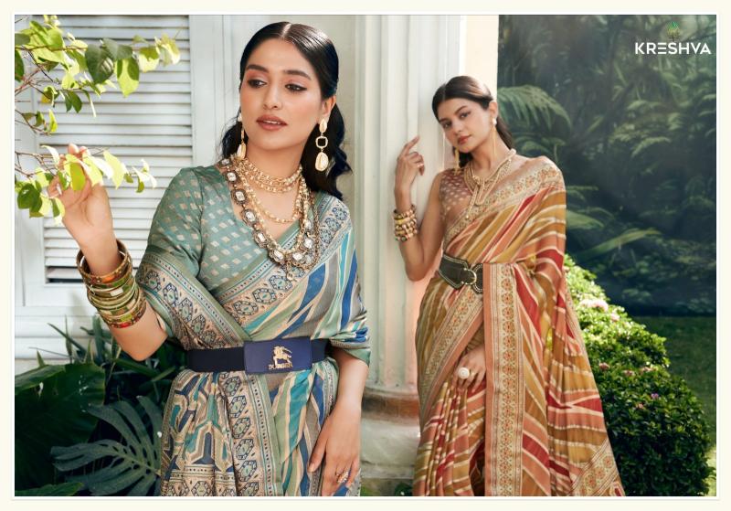 Kreshva Suhana designer georgette sarees online india