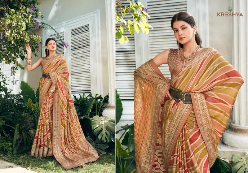 Kreshva Suhana designer georgette sarees online india