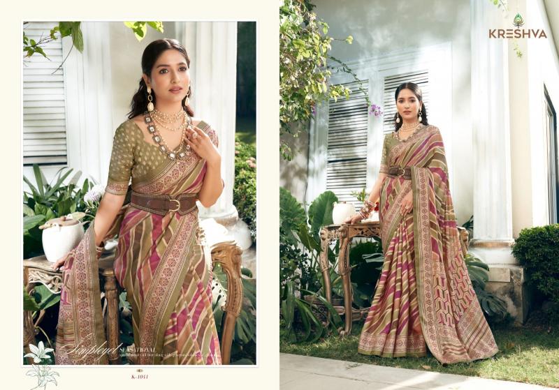 Kreshva Suhana designer georgette sarees online india