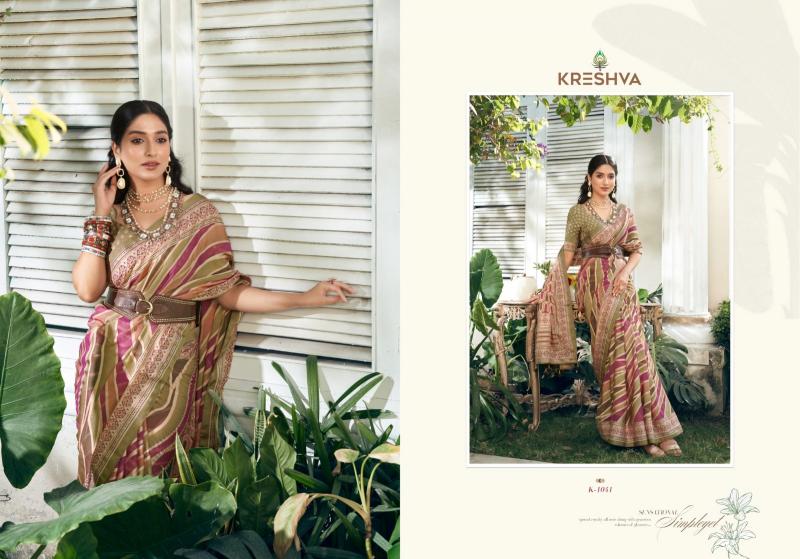 Kreshva Suhana designer georgette sarees online india