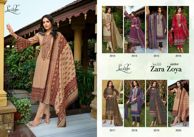 Levisha Zara Zoya cotton dress material wholesale