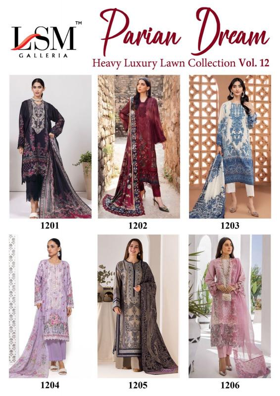 Lsm Parian Dream Vol 12 Catalog pakistani lawn cotton suits wholesale