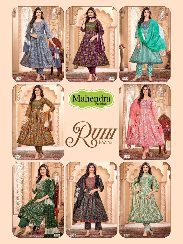 Mahendra Ruhi Vol 5 Catalog wholesale kurtis online india with cash on delivery