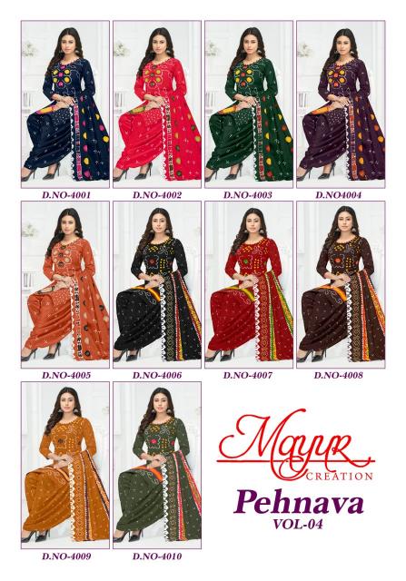 Mayur Phenava Vol-04 – Dress Material - Wholesale Catalog