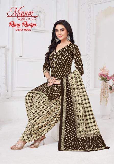 Mayur Rang Rasiya Vol-09 – Dress Material - Wholesale Catalog