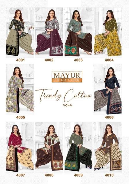 Mayur Trendy Cotton Vol-04 – Dress Material - Wholesale Catalog