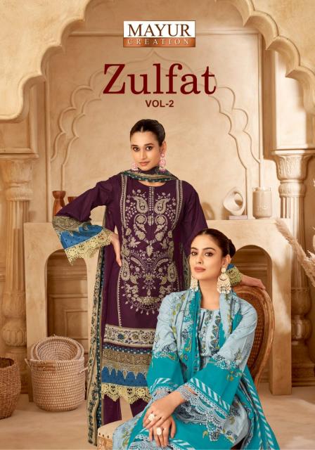 Mayur Zulfat Vol-02 – Karachi Dress Material - Wholesale catalog