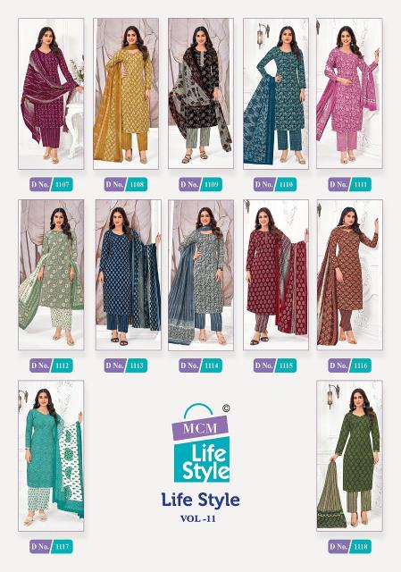 MCM LifeStyle Vol-11 – Dress Material - Wholesale Catalog