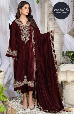 Mehboob Tex 1198 ABCD Velvet wholesale dealers of pakistani suits in india