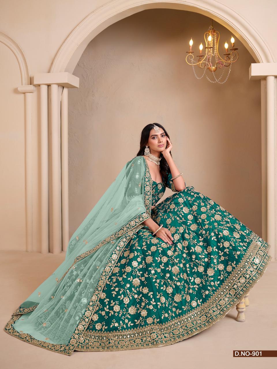 Mehvish Vol 9 Catalog Art Silk Designer wholesale lehenga supplier in delhi