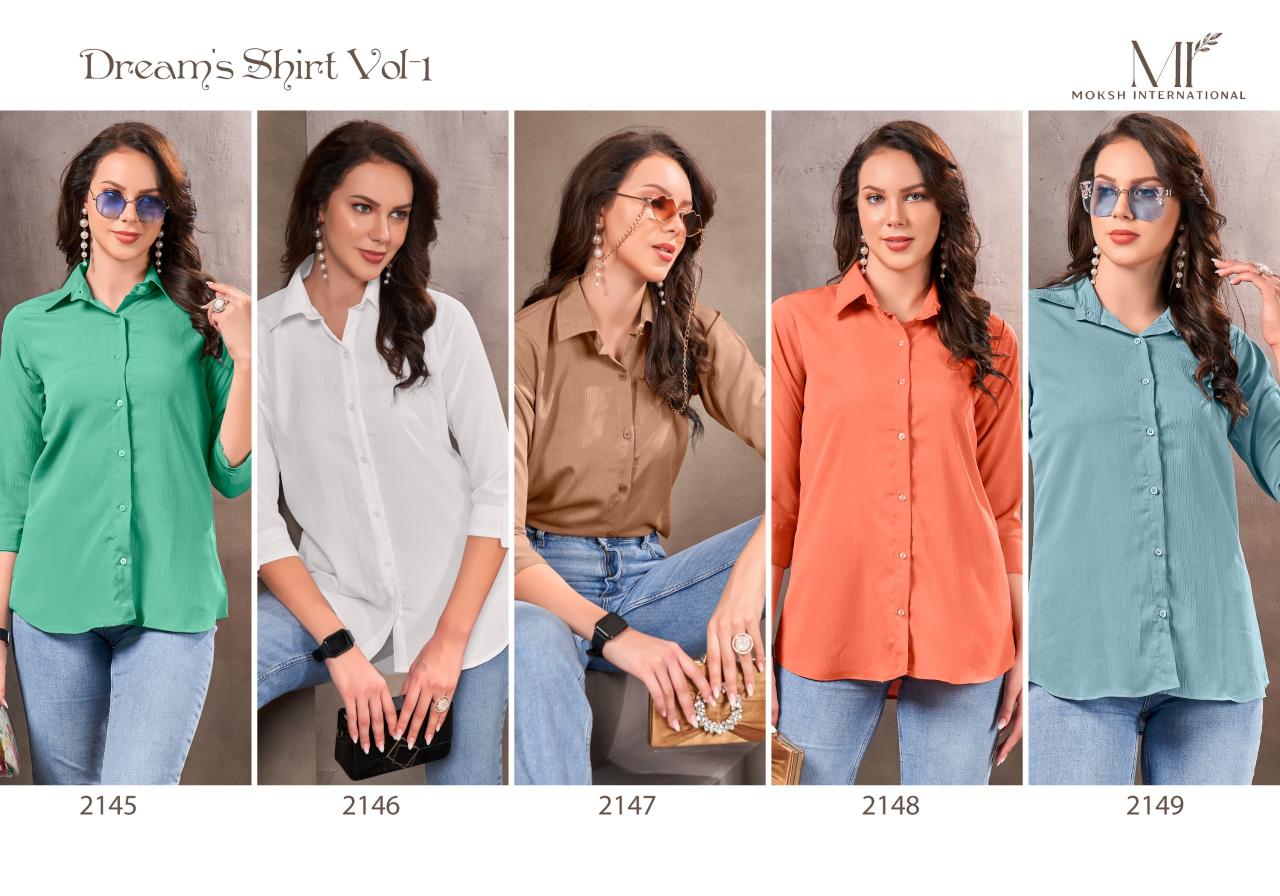 Moksh Dreams Shirt Vol 1 cotton regular wear shirt wholesale market