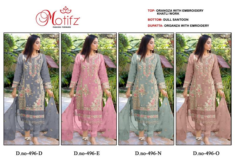 Motifz 496 Catalog pakistani suits in india