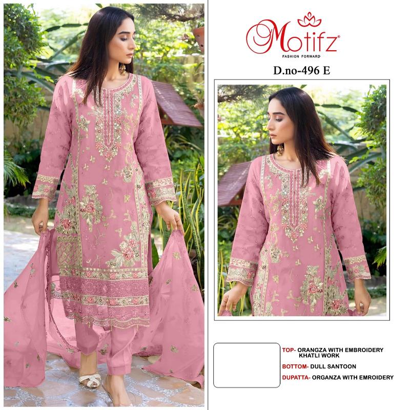 Motifz 496 Catalog pakistani suits in india