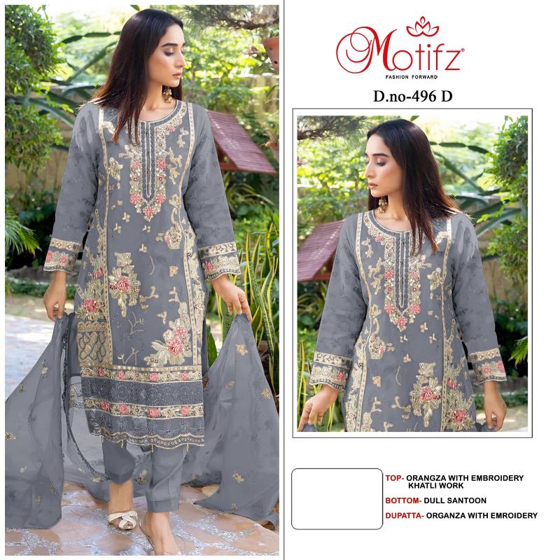 Motifz 496 Catalog pakistani suits in india