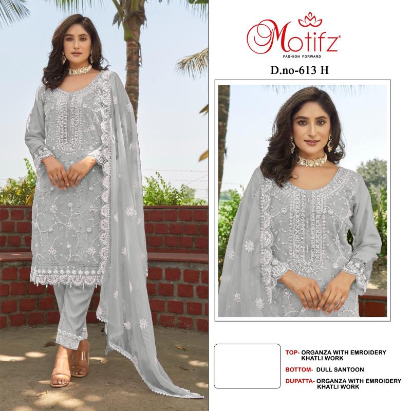 Motifz 613 CDHK Catalog pakistani stylish suit