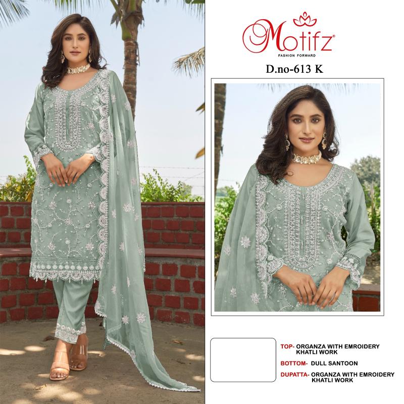 Motifz 613 CDHK Catalog pakistani stylish suit