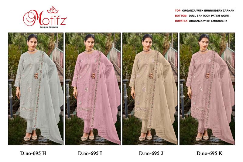 Motifz 695 Catalog pakistani suits in delhi