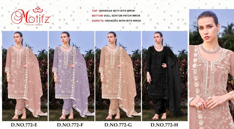 Motifz 772 Catalog pakistani suits website