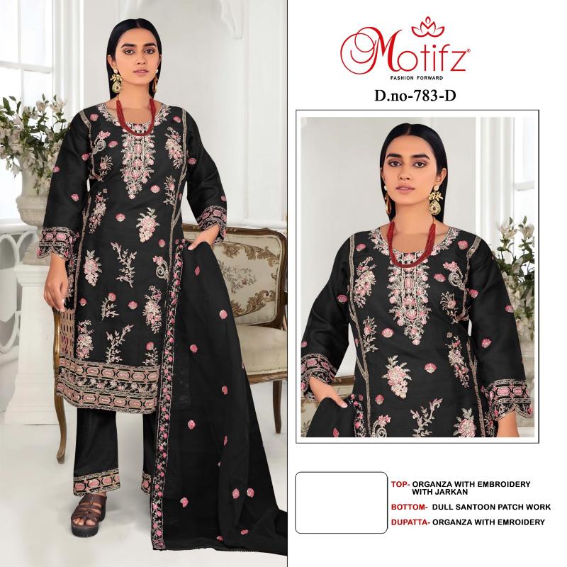 Motifz 783 Organza pakistani punjabi suits online