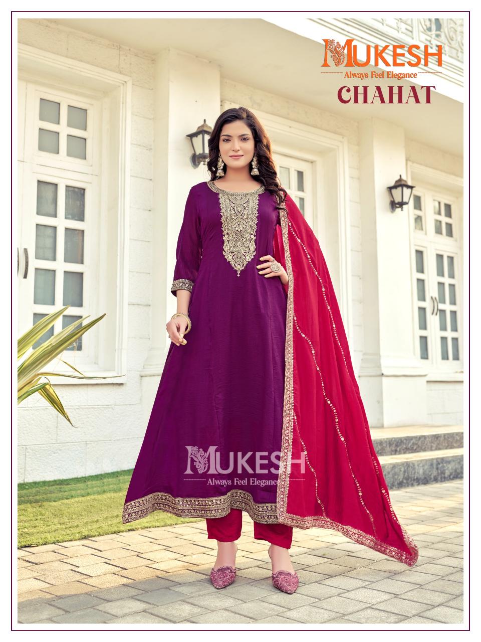 Mukesh Chahat Catalog Anarkali Gown veena kurti manufacturer in surat