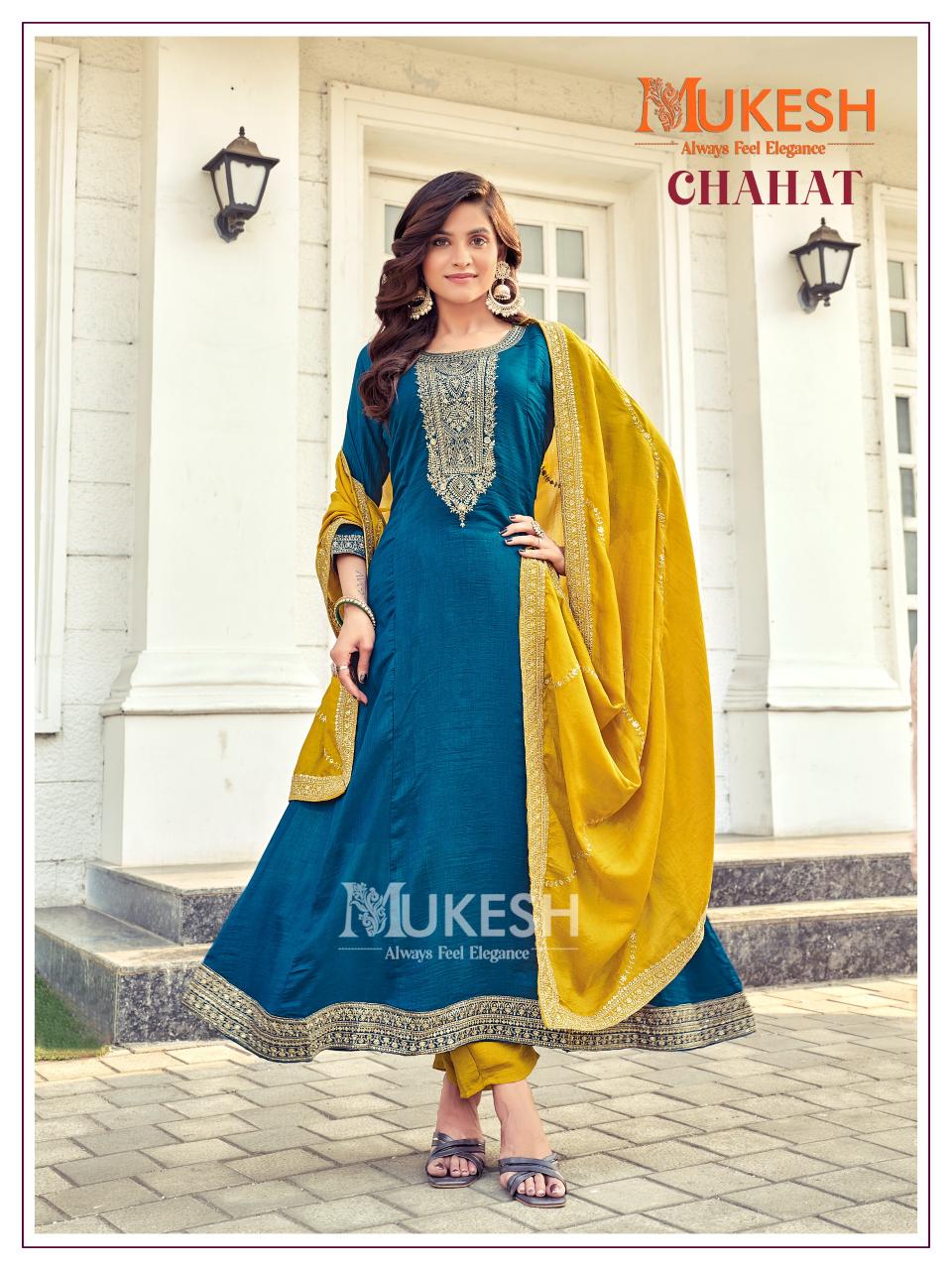 Mukesh Chahat Catalog Anarkali Gown veena kurti manufacturer in surat