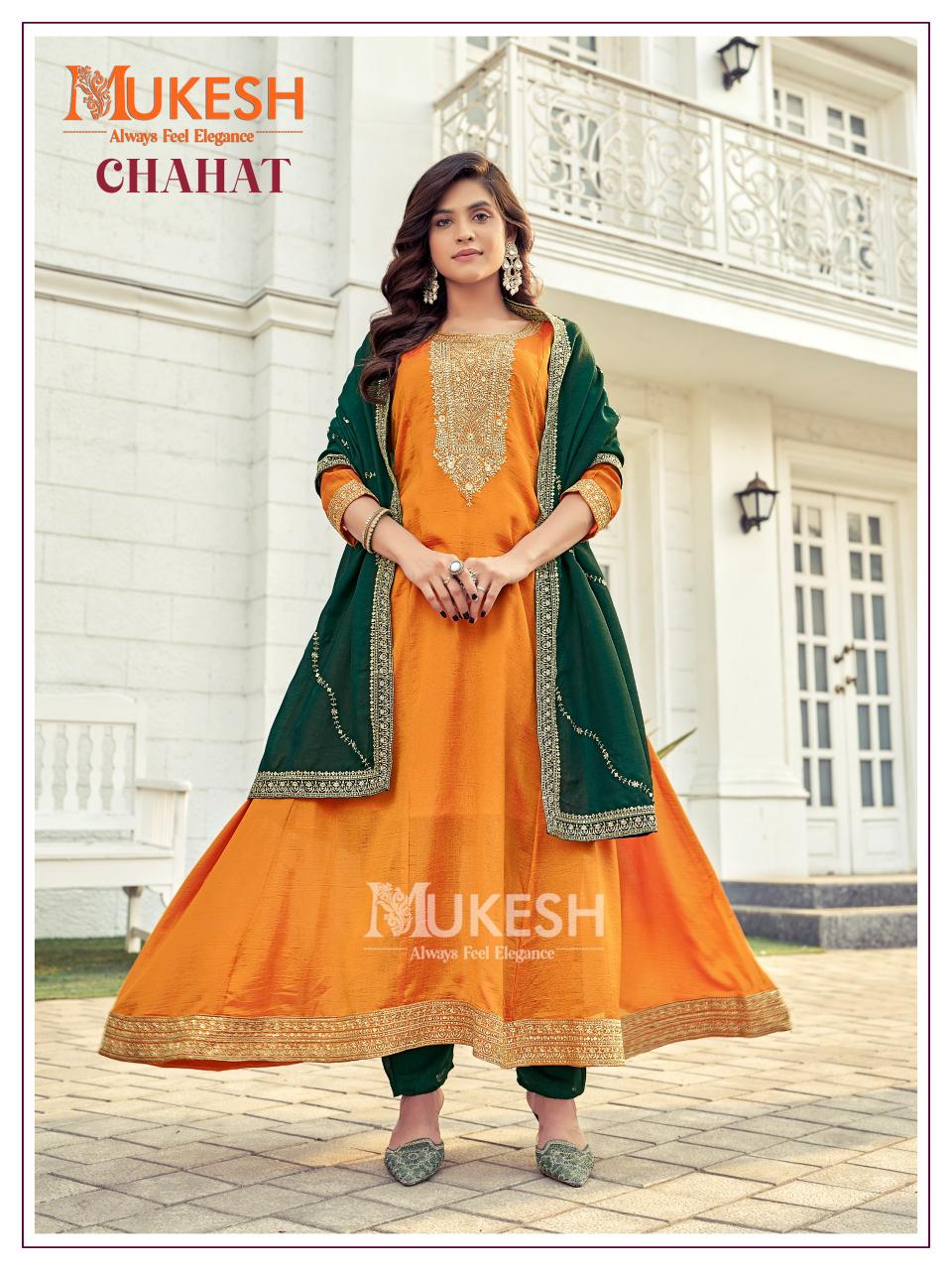 Mukesh Chahat Catalog Anarkali Gown veena kurti manufacturer in surat