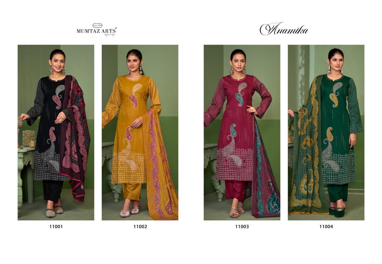 Mumtaz Arts Anamika catalog dress material wholesale lucknow