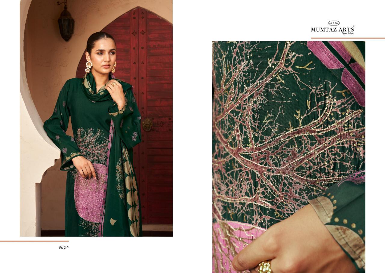 Mumtaz Arts Nayaab Ruthba Pure Viscose Musline Dress Materials Wholesale Catalog