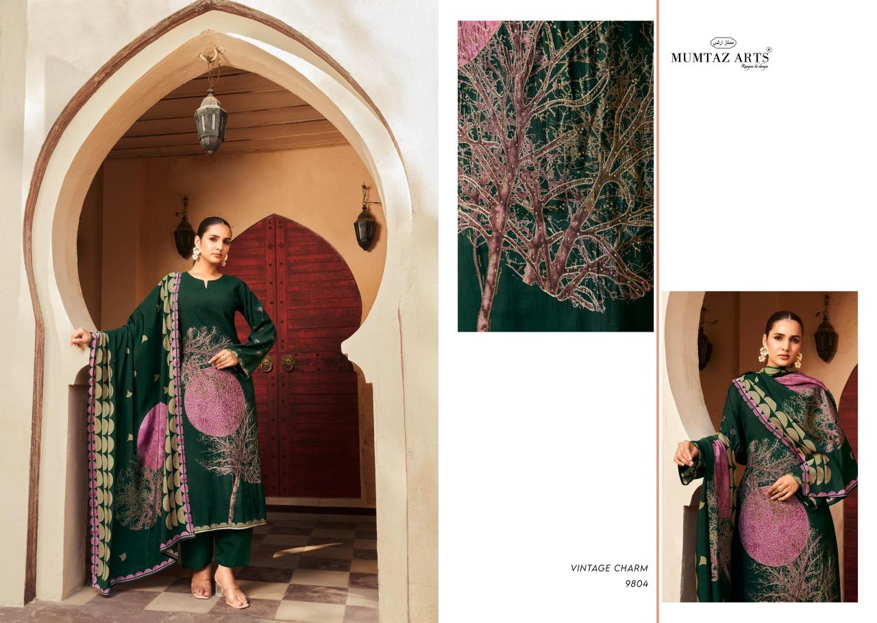 Mumtaz Arts Nayaab Ruthba Pure Viscose Musline Dress Materials Wholesale Catalog