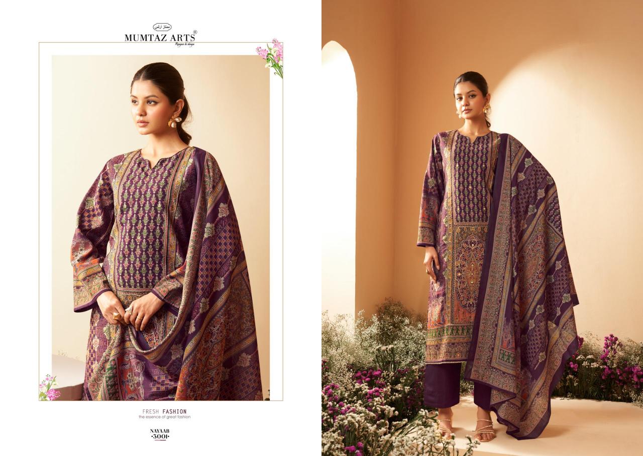 Mumtaz Arts NAYAAB Vol 3 dress material manufacturers wholesalers jetpur