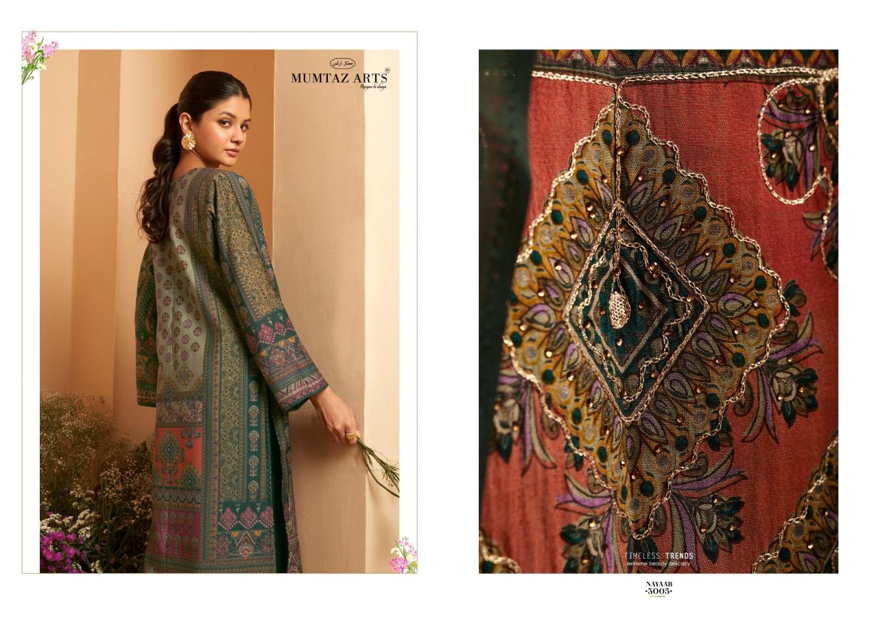 Mumtaz Arts NAYAAB Vol 3 dress material manufacturers wholesalers jetpur