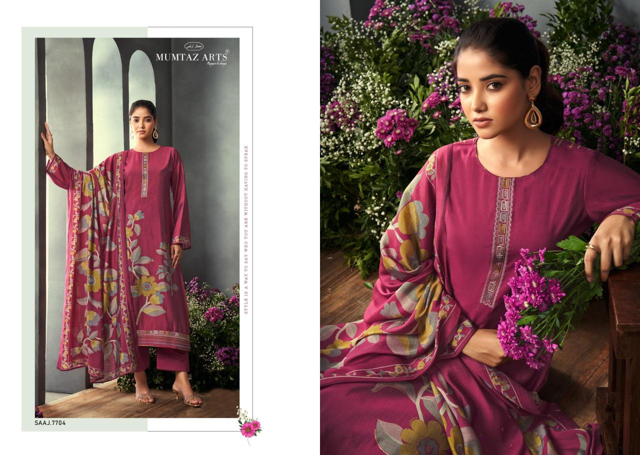 Mumtaz Arts Saaj Pure Viscose Musline Dress Materials Wholesale Catalog 