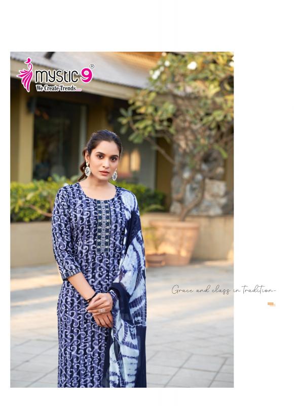 Mystic 9 Nisha Vol 4 cotton stitched kurtis online india