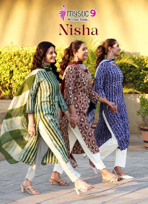 Mystic 9 Nisha Vol 4 cotton stitched kurtis online india