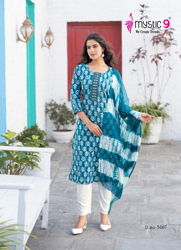 Mystic 9 Nisha Vol 5 Catalog Cotton Dobby Kurti Wholesale catalog 