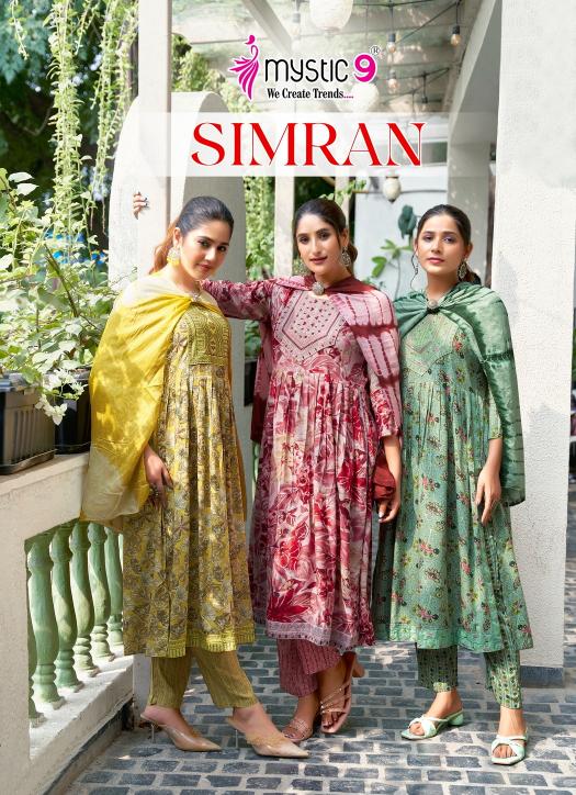 Mystic 9 Simran Vol 7 pakistani kurtis wholesale online