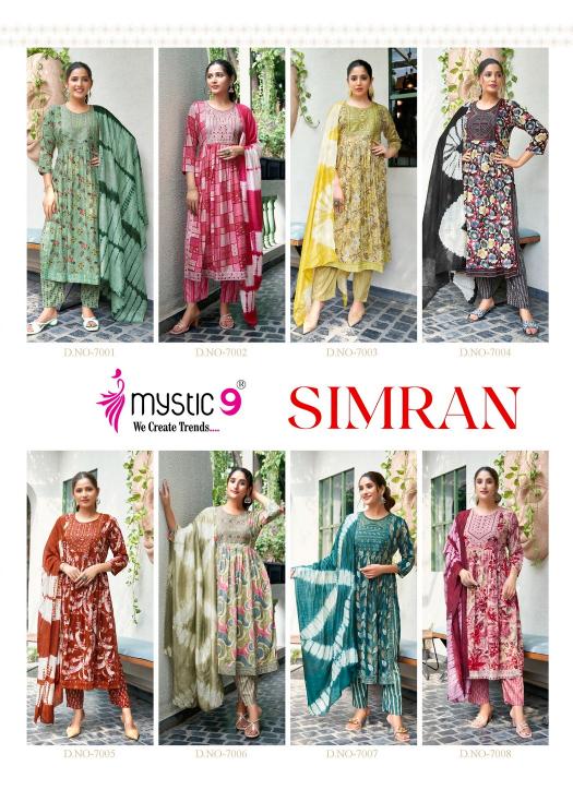 Mystic 9 Simran Vol 7 pakistani kurtis wholesale online