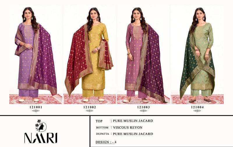 Naari Simar Pure muslin jacard salwar kameez wholesale catalog