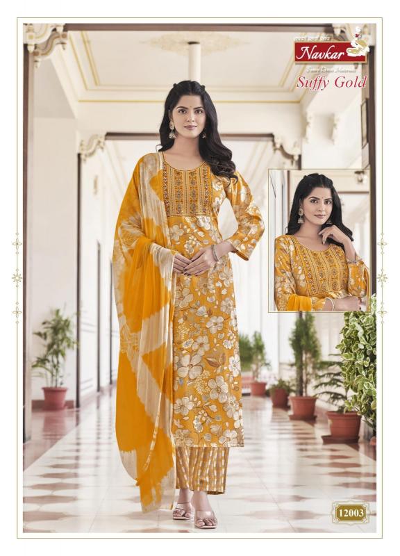 Navkar Suffy Gold 12 indian kurti tops uk online