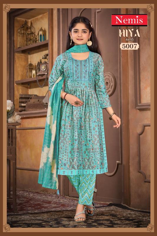 Nemis Hiya Vol 5 Catalog Nyra Cut Kurti Wholesale 