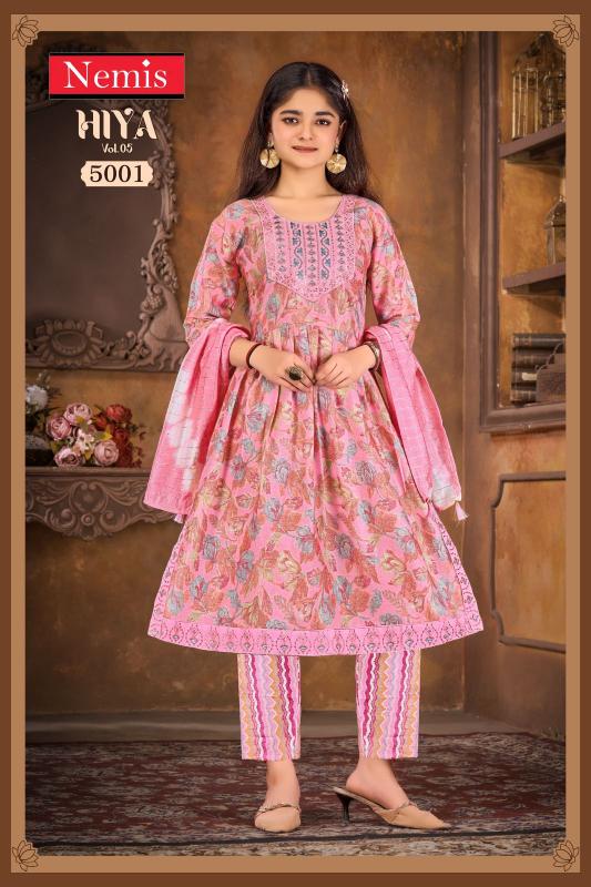 Nemis Hiya Vol 5 Catalog Nyra Cut Kurti Wholesale 