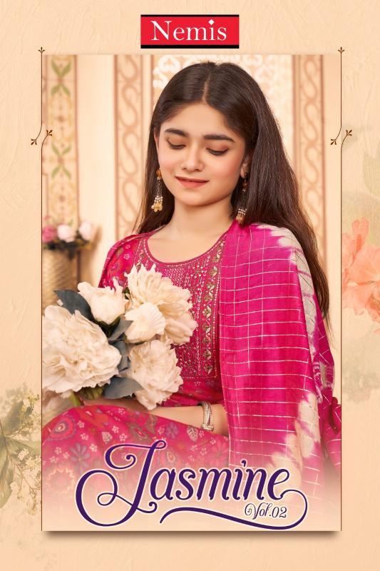 Nemis Jasmine Vol 2 capsule foil print Kids Kurti Wholesale Catalog