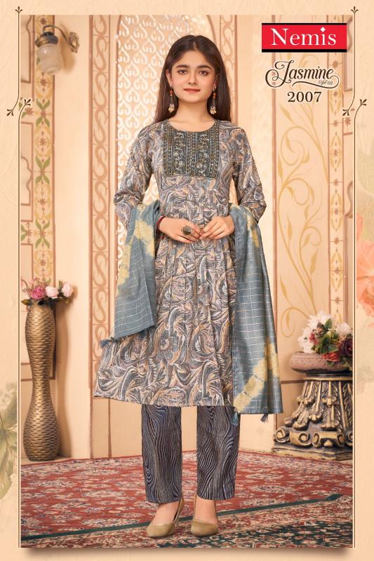 Nemis Jasmine Vol 2 capsule foil print Kids Kurti Wholesale Catalog