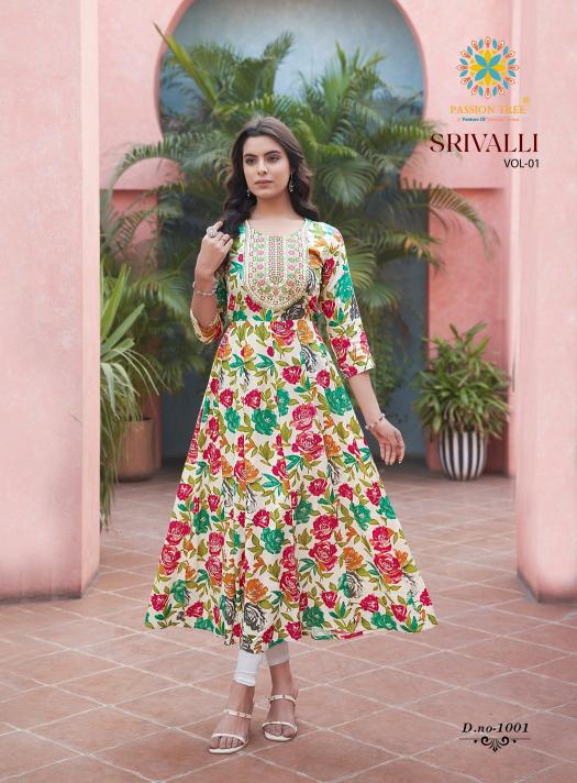 Passion Tree Srivalli Vol 1 wholesale designer kurtis Gown online