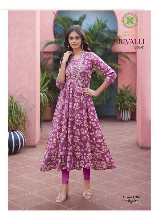 Passion Tree Srivalli Vol 1 wholesale designer kurtis Gown online