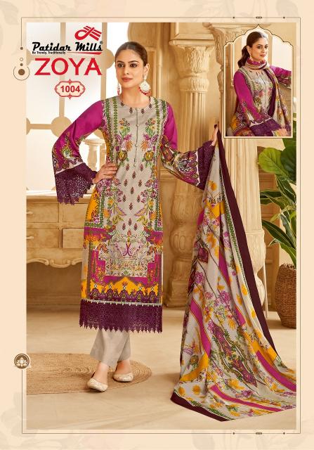 Patidar Zoya Vol-01 – Dress Material - Wholesale Catalog