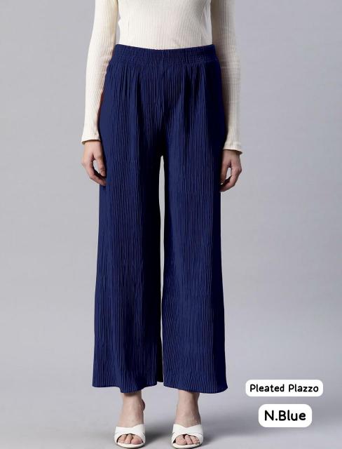 Pleated Palazzo Catalog Wrinkle free Bottom wear