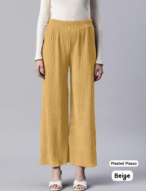 Pleated Palazzo Catalog Wrinkle free Bottom wear